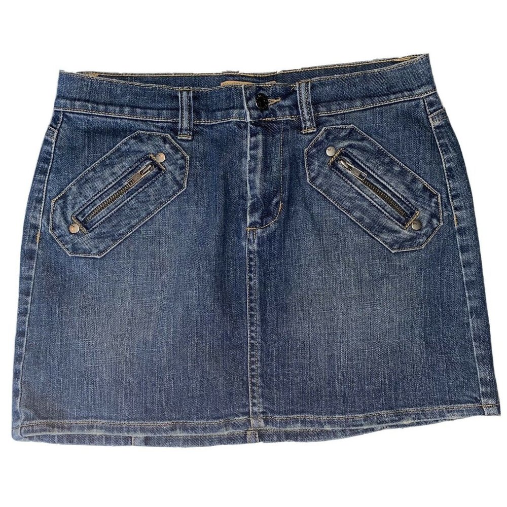Tommy Hilfiger Denim Blue Jean Mini Skirt  NWOT